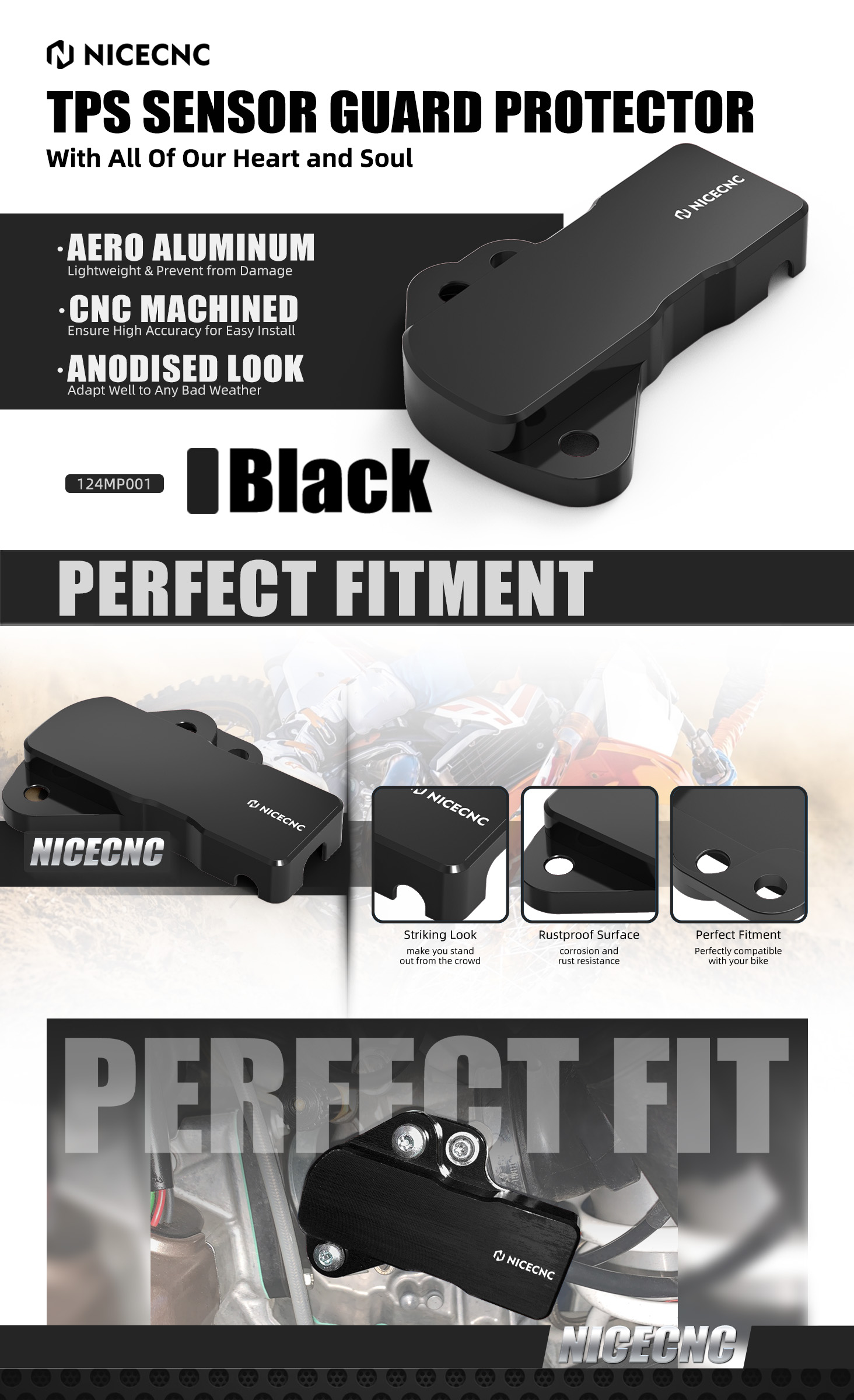 カッサ CNC TPS Sensor Guard For KTM 300 XC-W TPI 2019-2022 EXC TPI Six