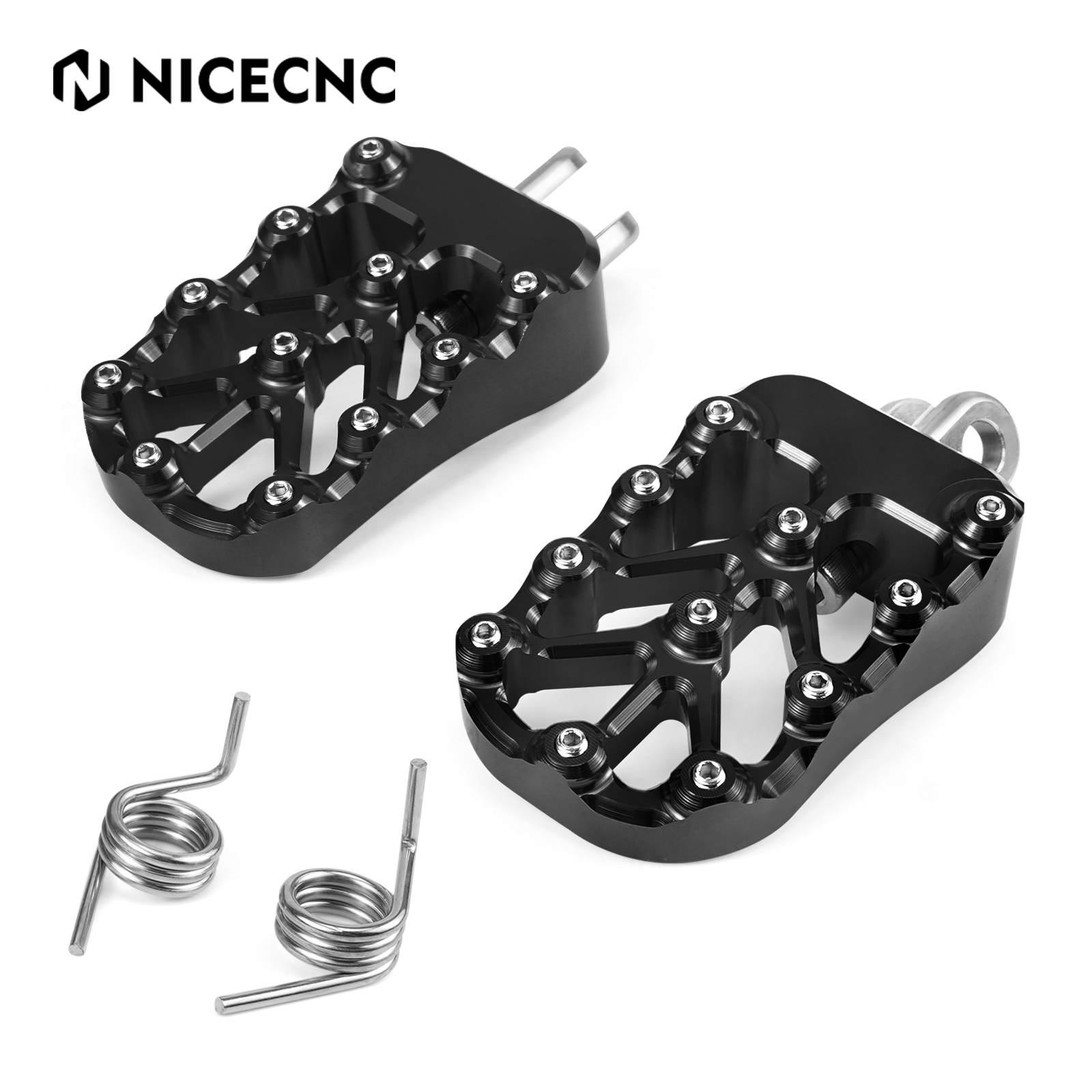 Billet Foot Pegs Footrests CNC 1 Pair For Suzuki DRZ400 DRZ400E DRZ400S