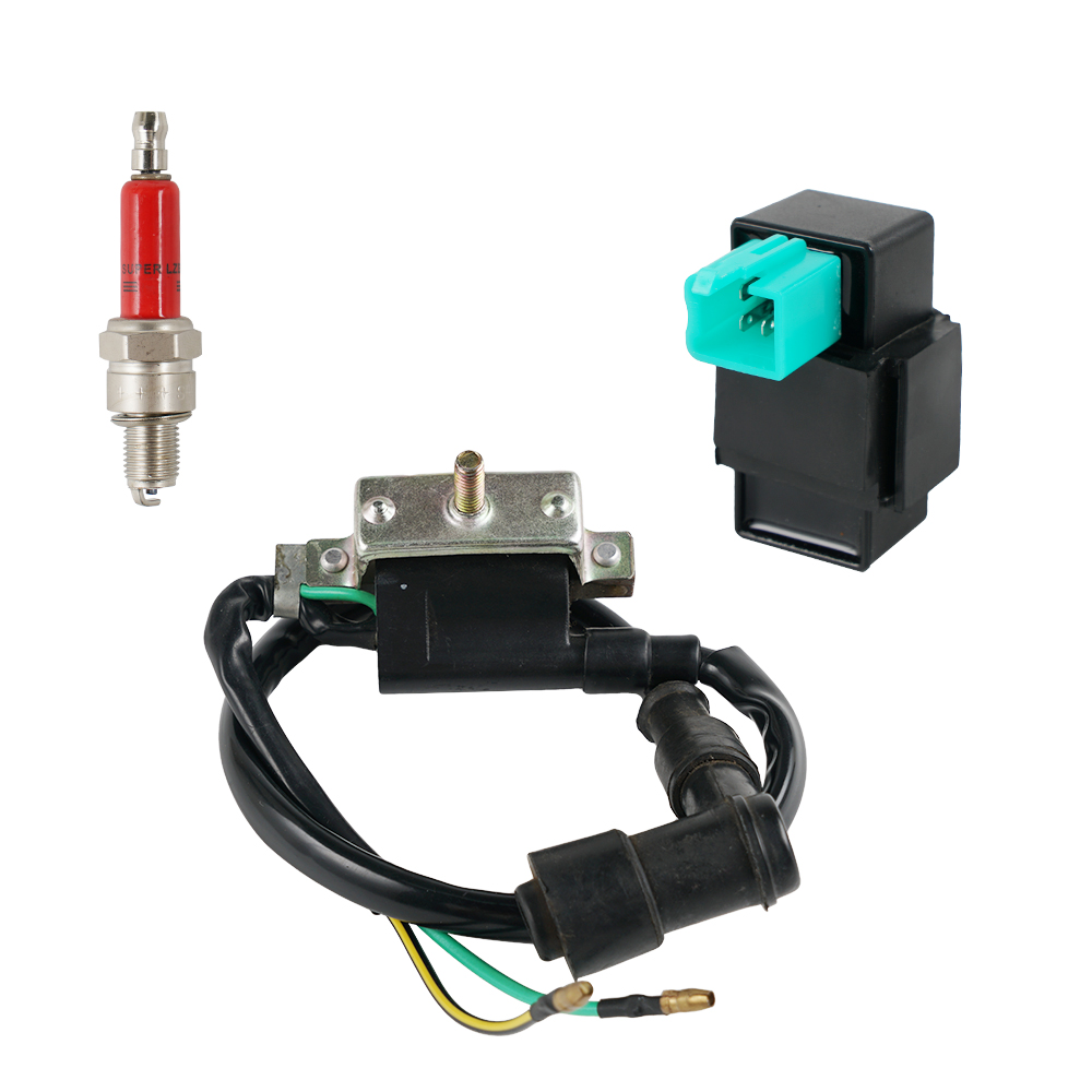 Ignition Coil W// Metal Spark Plug 50cc 70cc 90cc 110cc 125cc Atv Dirt Bike Quad