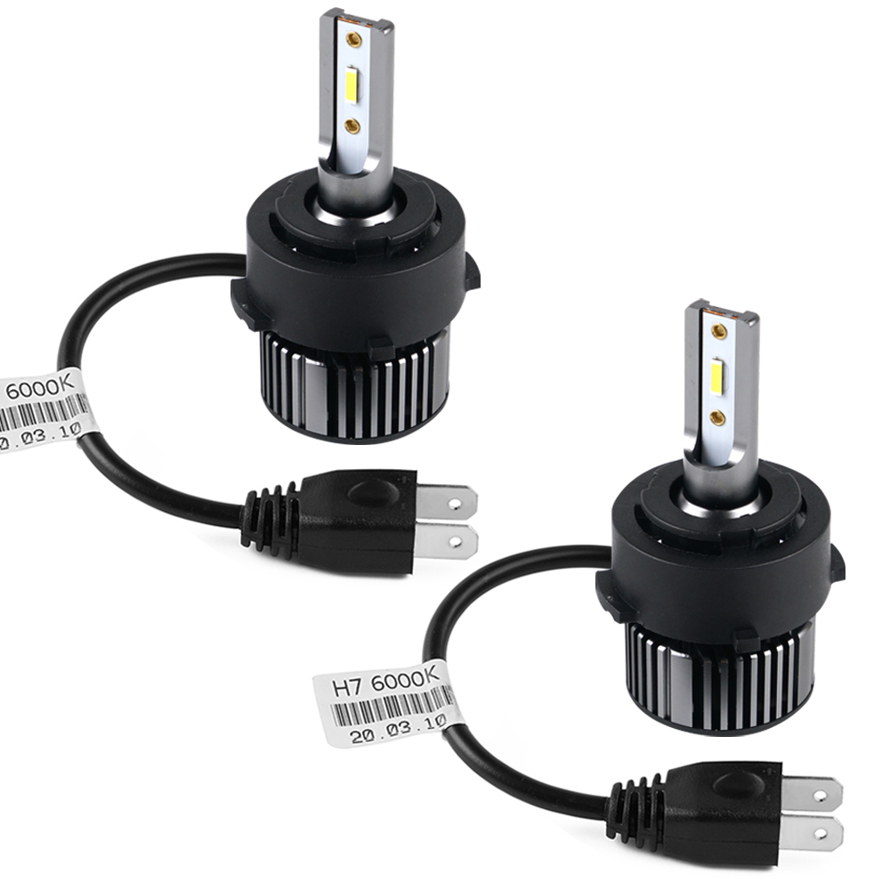 BEVINSEE 60W H7 LED Headlight Bulbs Conversion Kit For Hyundai Elantra