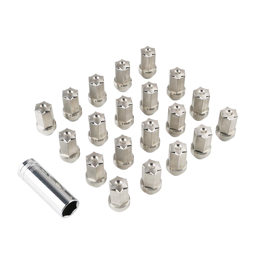 20X Stainless Steel M1/2-20 Wheel Lug Nuts For Ford F 150 Bronco