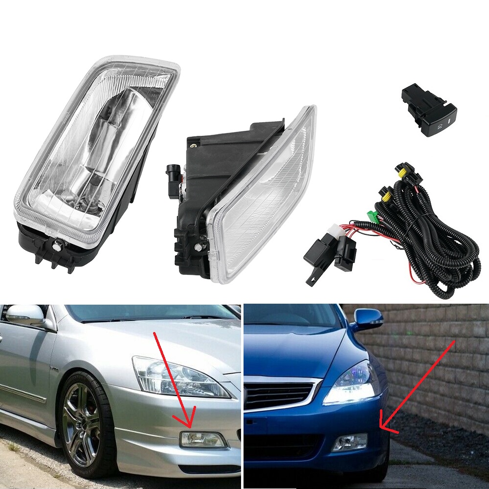 Clear Lens Fog Lights Driving Lamps Pair Kits For 2006 2007 Car & Truck Lighting & Lamps Auto Parts and Vehicles Pair 19