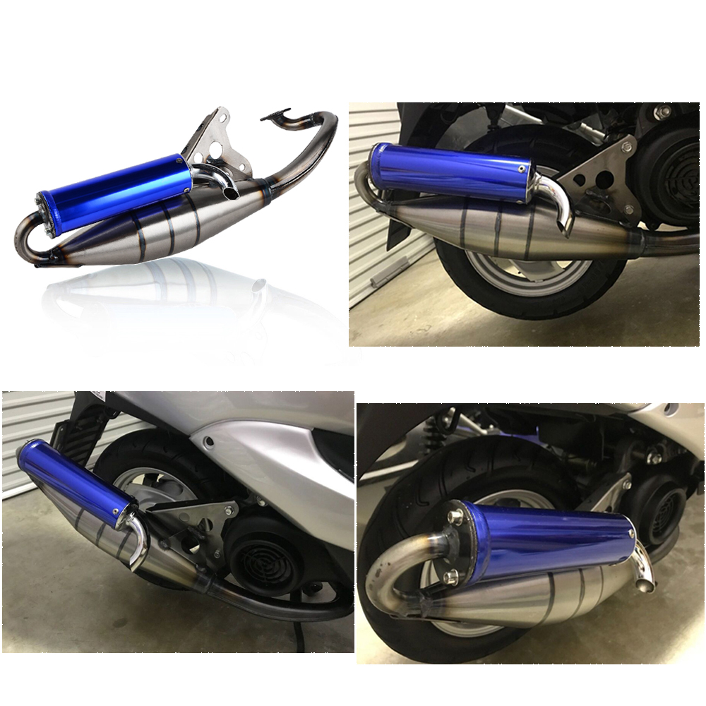 Full Exhaust System Muffler Pipe Scooter Moped Racing For Yamaha JOG50 ...