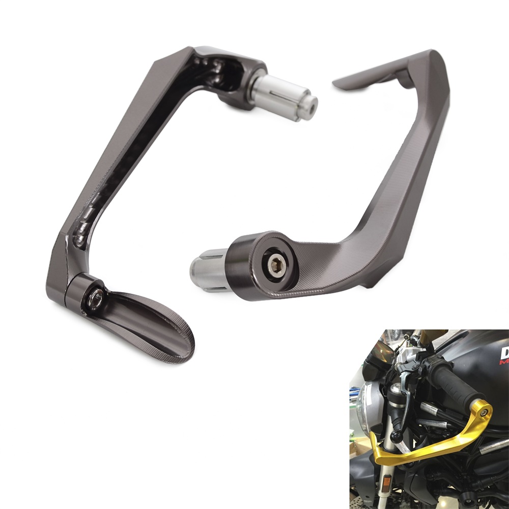 CNC Brake Clutch Lever Protective Guards Bar Ends for Motorcycle 7/8