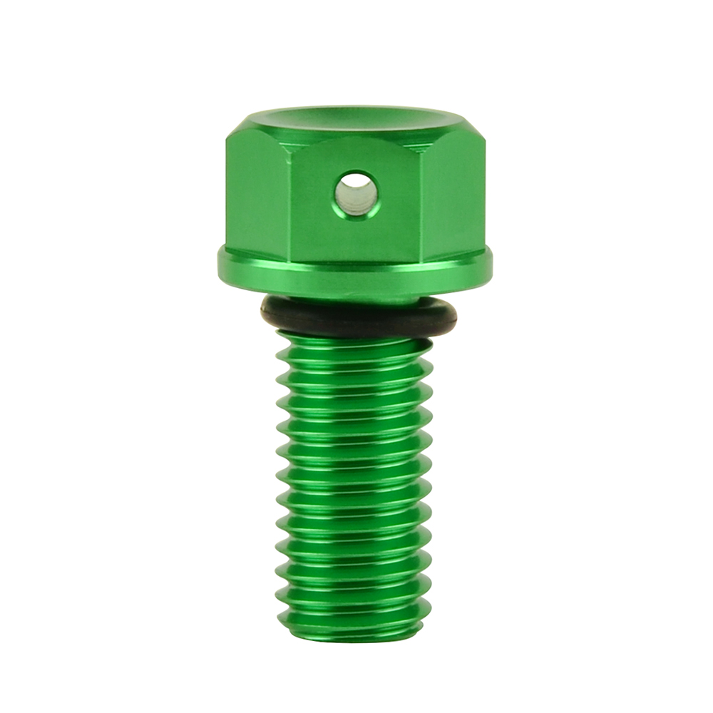 P1.5 Silver Magnetic Oil Drain Plugs Bolt Replace 92066-0038,KX450F 2006-2015,KLX450R 2008-2009 NICECNC 10mm