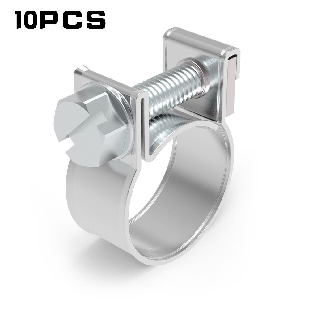 New 10 Pieces 5/16" Zinc Plated Fuel Injection Hose Clamps / AUTO Fuel