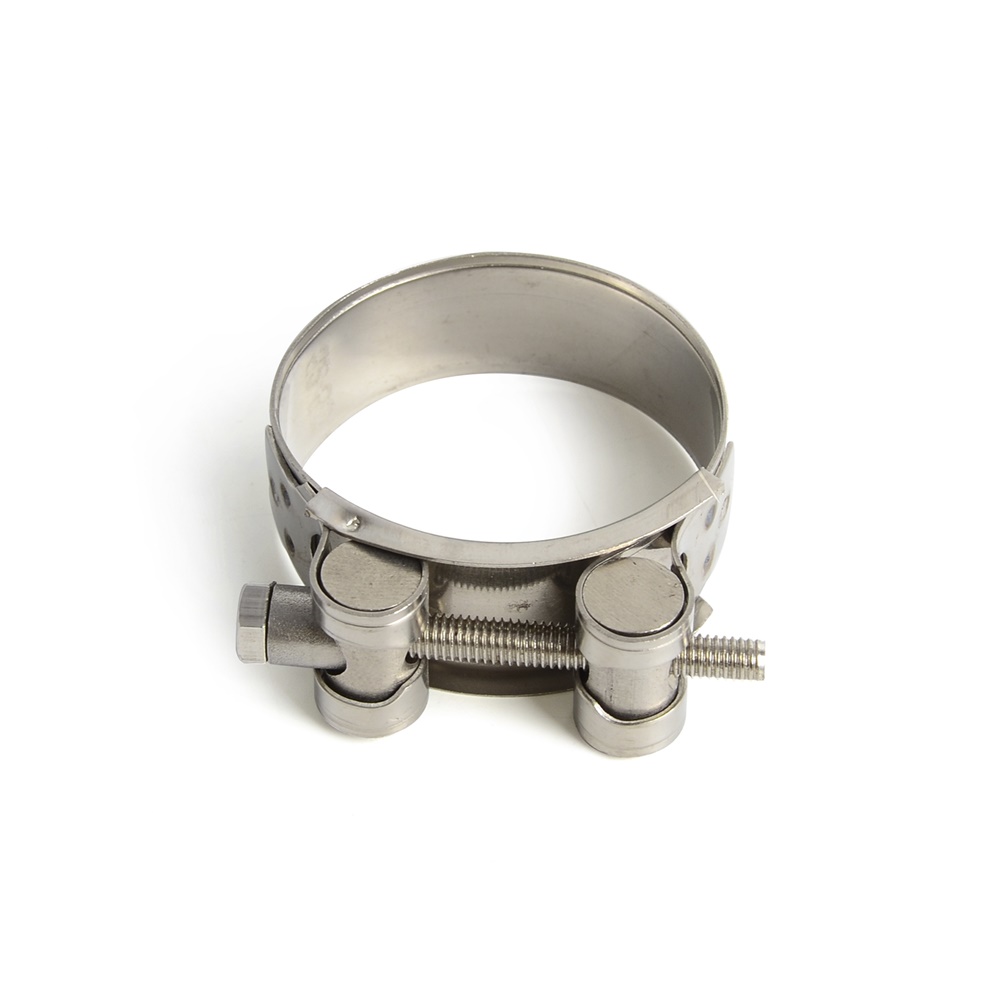 Universal 47-50mm Stainless Steel Exhaust Clamps for Motorcycle Muffler