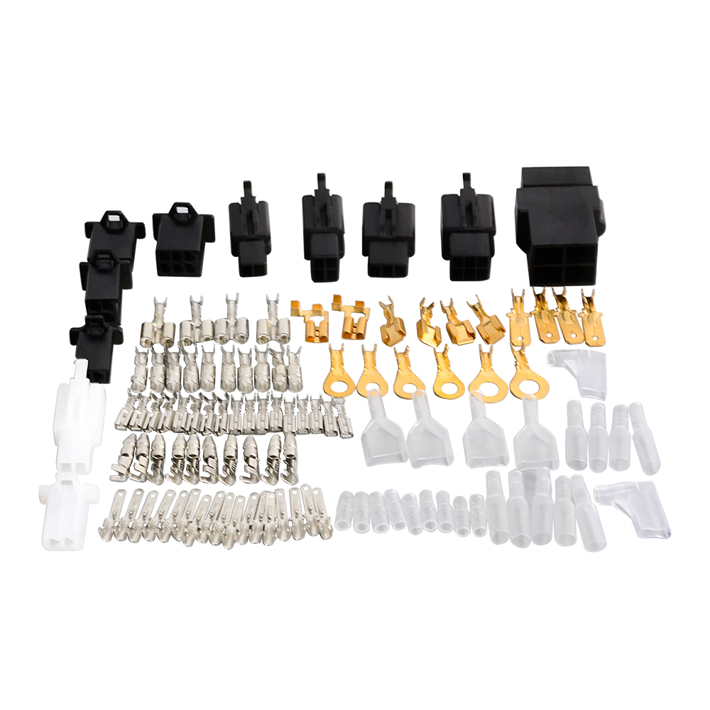 Motorcycle Electrical Wiring Harness Repair Kit Loom Plugs Bullets