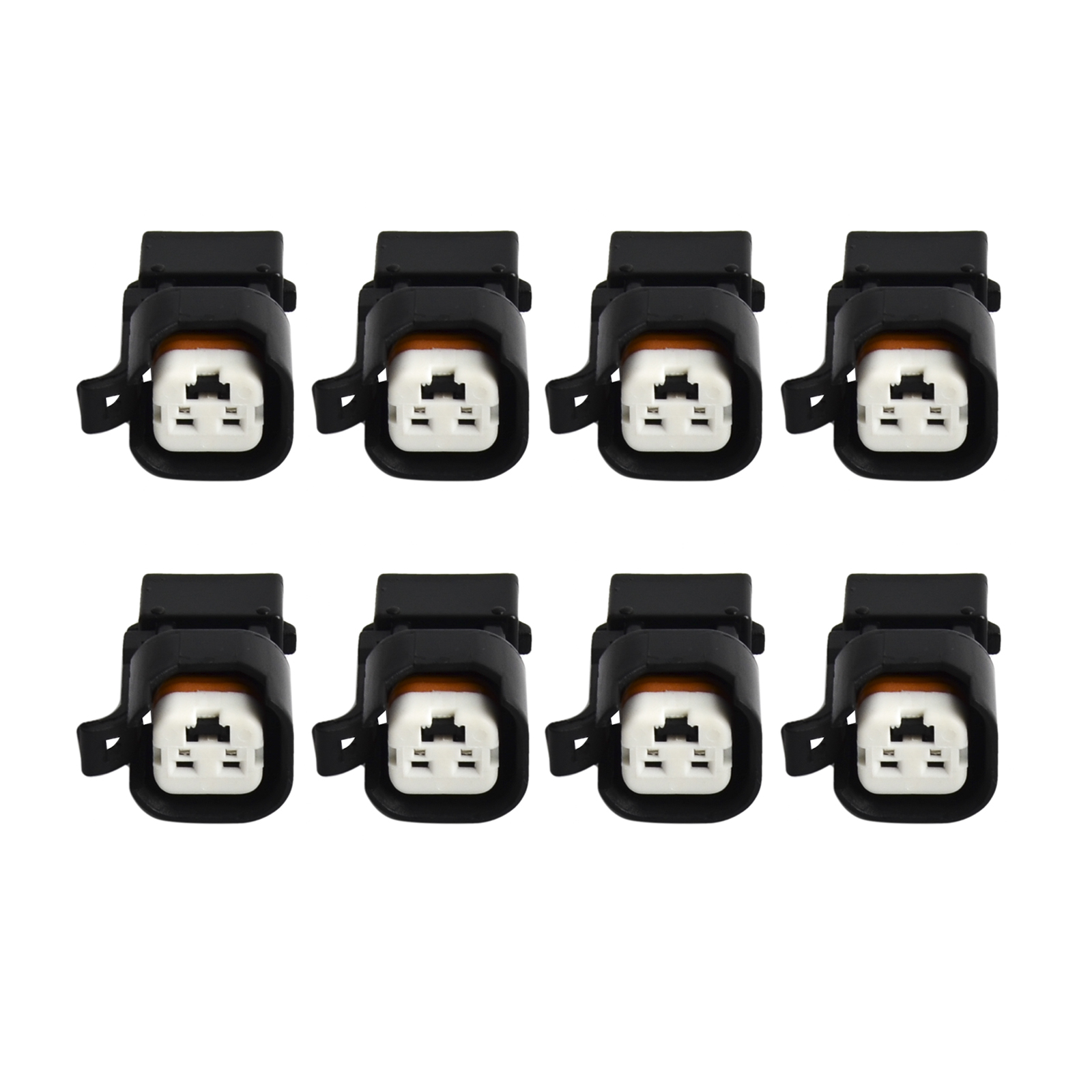 8PCS Male Fuel Injector Connectors Adapters For EV6// EV14// USCAR style Injector