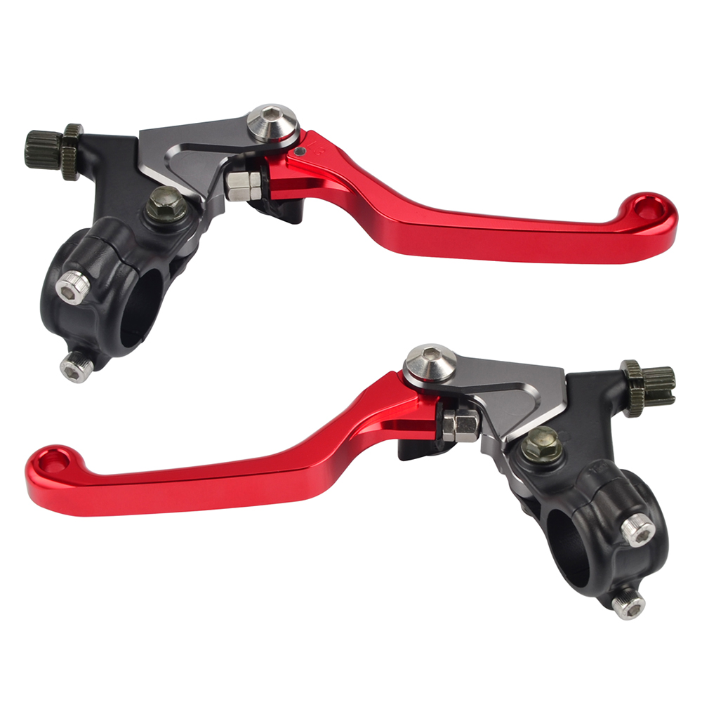 CNC Shorty Clutch & Brake Lever Set w/ Perch For Honda XR70R XR80