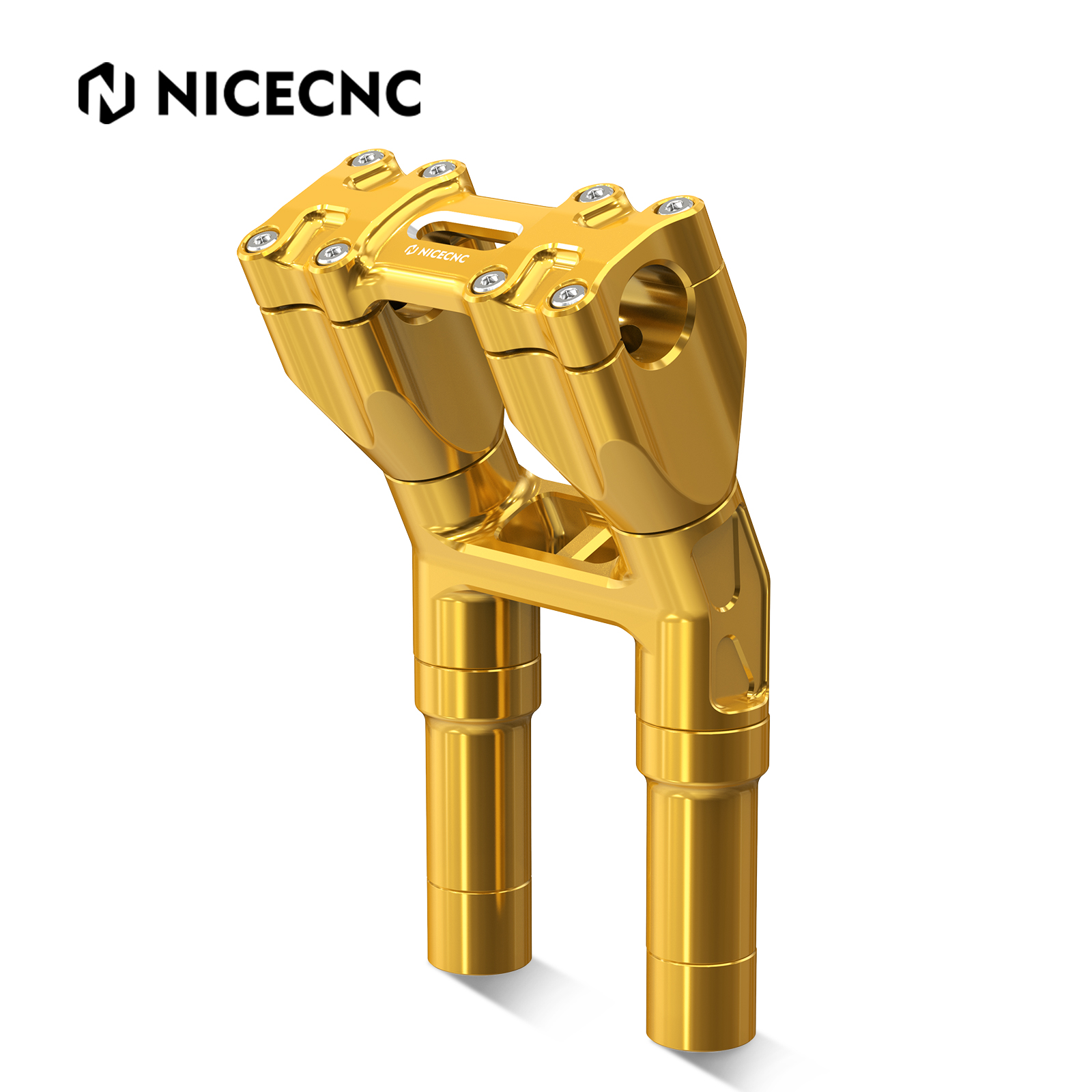 NICECNC Handlebar Risers Modular Clamp for Harley Heritage Softail